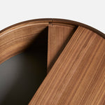 arc side table (42 cm) - walnut by woud at adorn.house