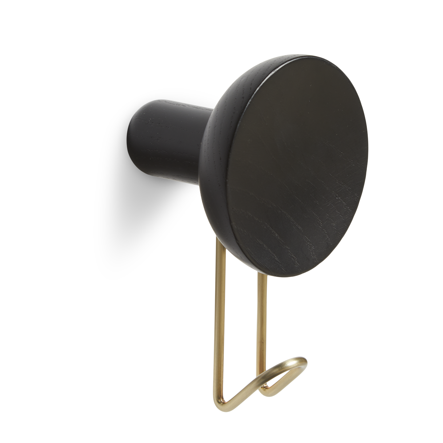 around wall hanger large black & satin brass by woud at adorn.house