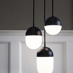 dot pendant (small) - black by woud at adorn.house