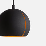 gap pendant (round) - black by woud at adorn.house