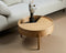 arc coffee table (66 cm) - oiled oak