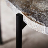 la terra occasional table large grey melange by woud at adorn.house