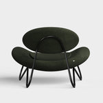 meadow lounge chair pine & black by woud at adorn.house
