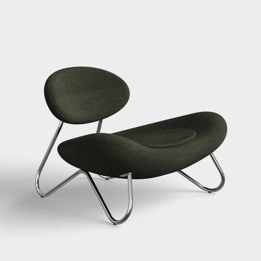meadow lounge chair pine & chrome