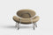 meadow lounge chair beige & chrome