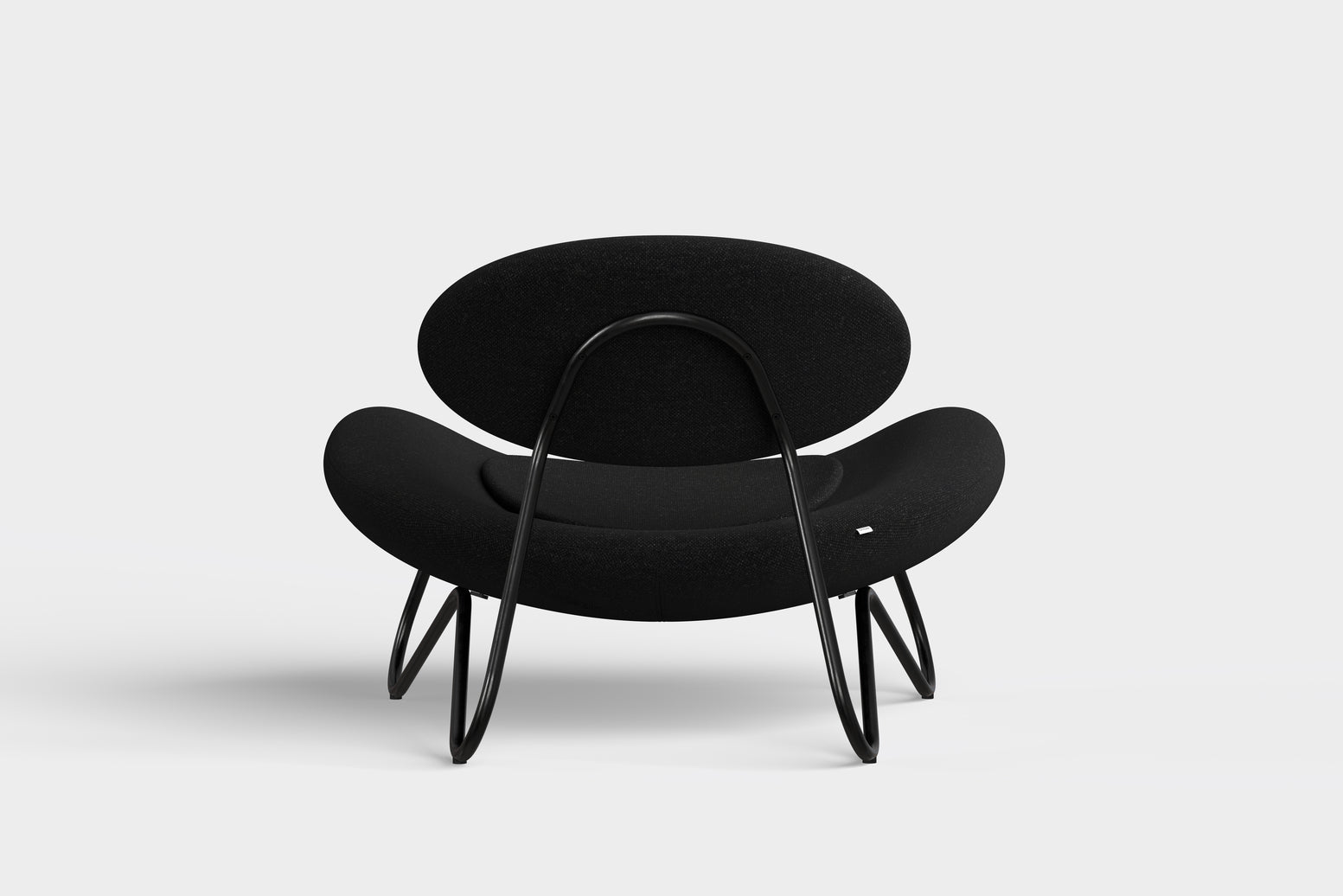 meadow lounge chair charcoal & black by woud at adorn.house  Edit alt text
