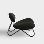meadow lounge chair dark brown & black by woud at adorn.house  Edit alt text