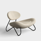 meadow lounge chair off white & grey & black by woud at adorn.house