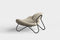meadow lounge chair off white & grey & black