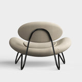 meadow lounge chair off white & grey & black by woud at adorn.house  Edit alt text
