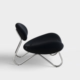 meadow lounge chair black & chrome by woud at adorn.house