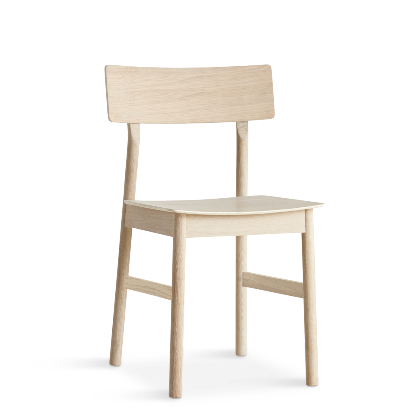 pause dining chair 2.0 white pigmented oak by woud at adorn.house