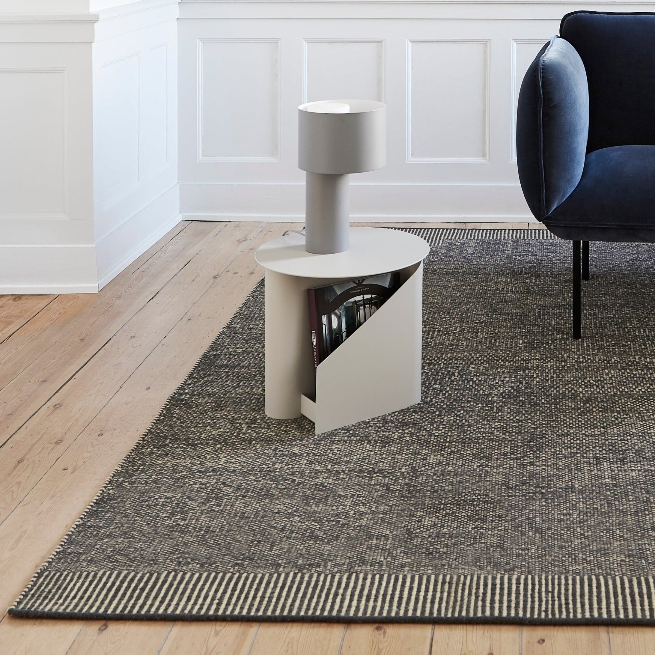 rombo rug 170 x 240 cm grey by woud at adorn.house