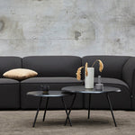 soround coffee table black ash 23.6” d x 16” by woud at adorn.house