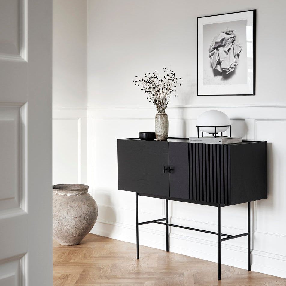 array sideboard (120 cm) - black by woud at adorn.house