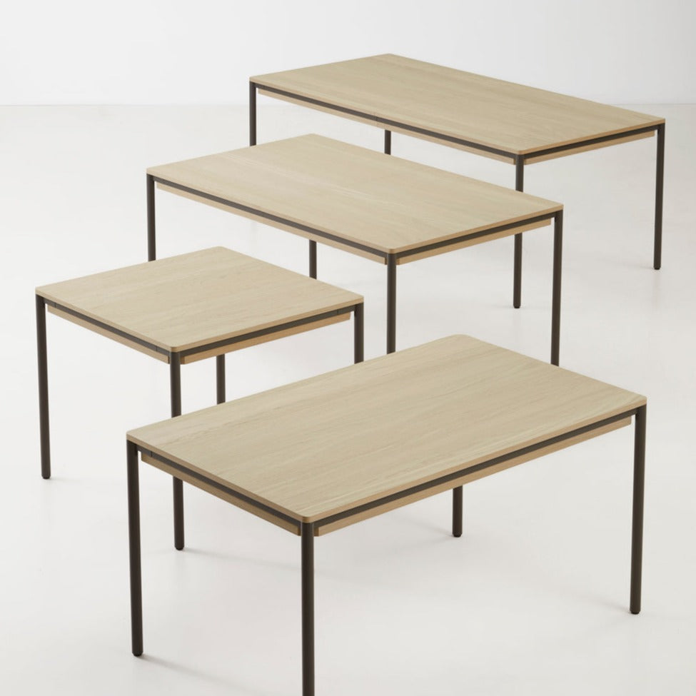 piezas dining table (85 cm) by woud at adorn.house