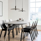tree dining table 220 cm beige/black by woud at adorn.house
