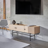 array low sideboard (150 cm) - white pigmented oak by woud at adorn.house