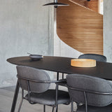 tree dining table 220 cm charcoal black/black by woud at adorn.house