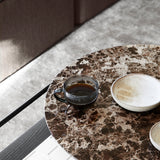verde coffee table brown marble by woud at adorn.house