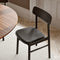 soma dining chair black w & leather