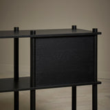 elevate back panel medium black by woud at adorn.house