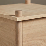 elevate side & back panel small oak by woud at adorn.house