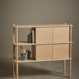 elevate 2 door cabinet oak by woud at adorn.house