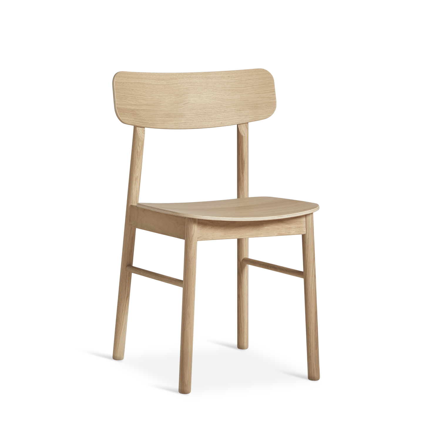 soma dining chair white pigmented oak by woud at adorn.house