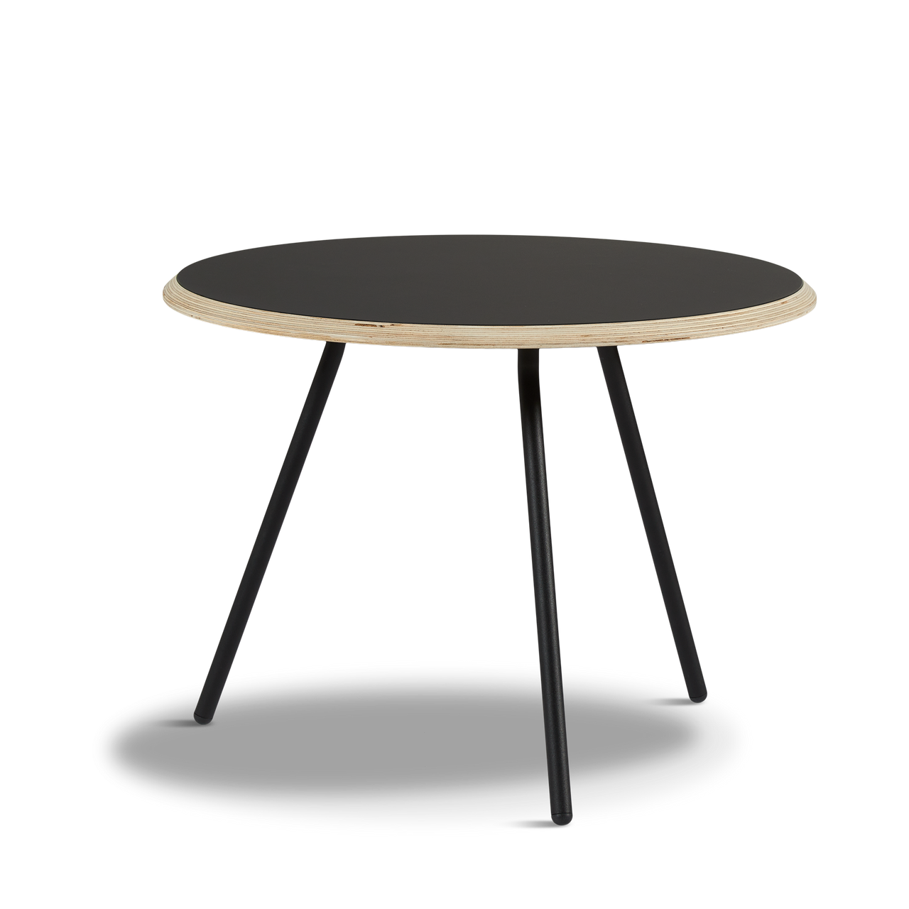 soround coffee table black 23.6” d x 17.5” h