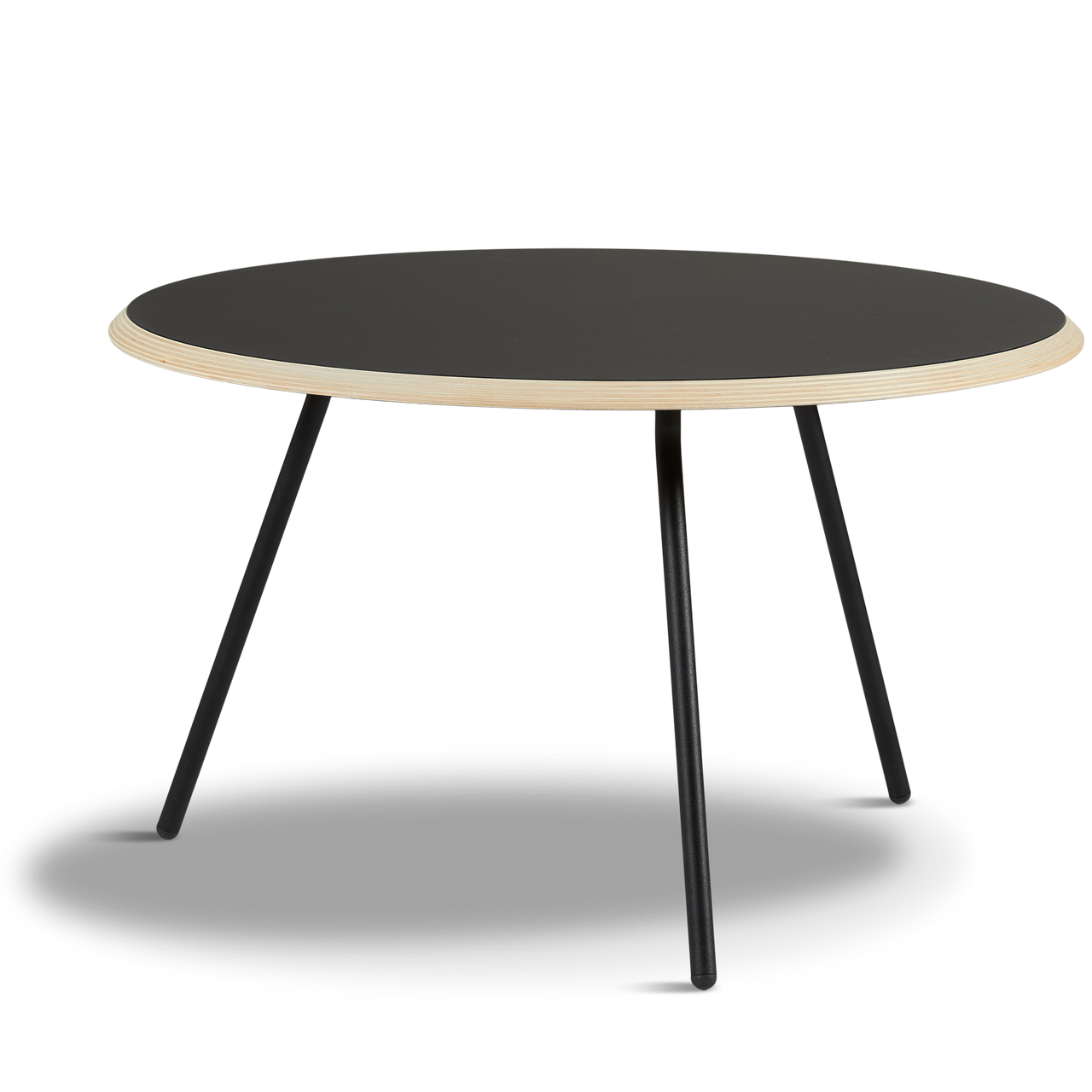 soround coffee table black 29.5” d x 17.5” h