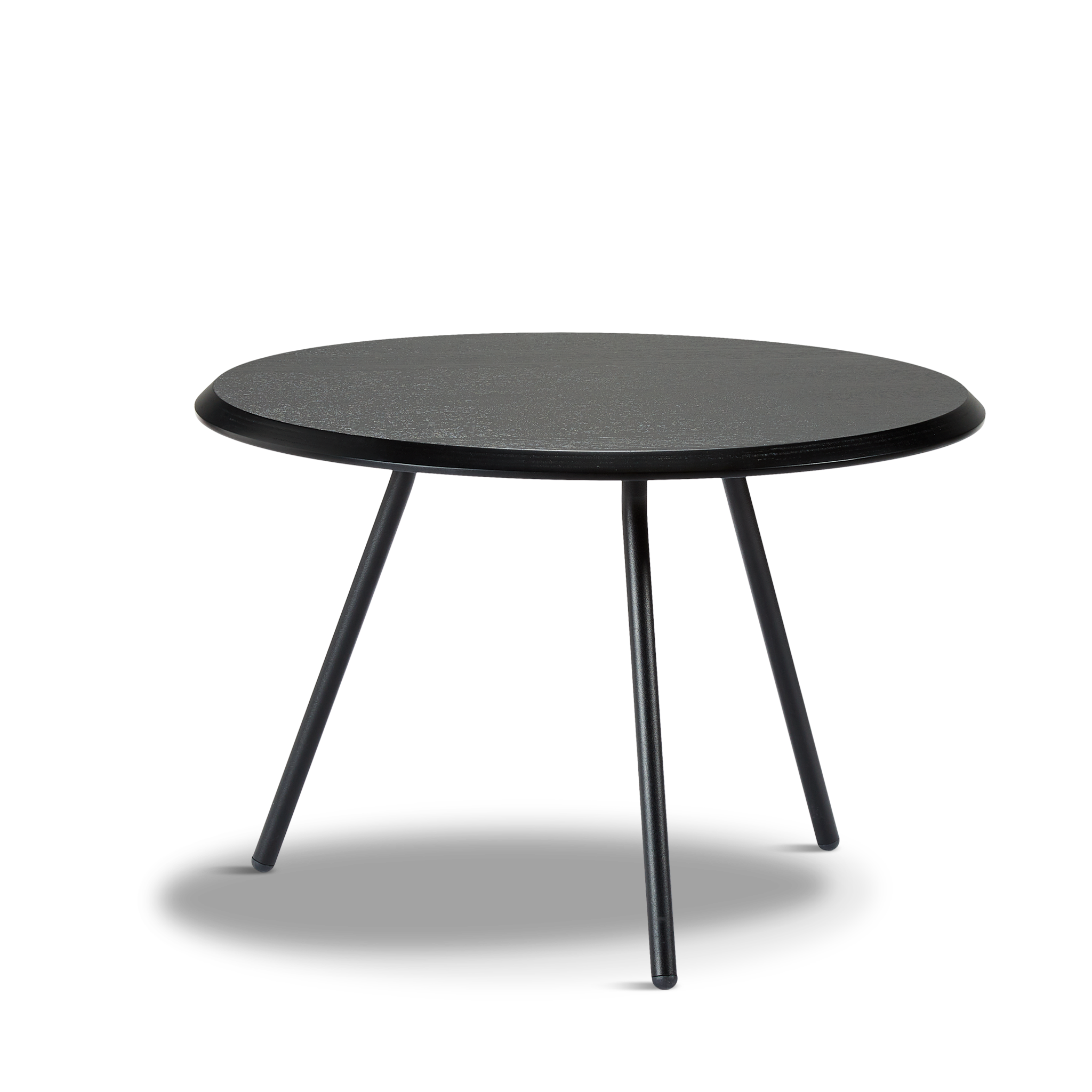soround coffee table black ash 23.6” d x 16” by woud at adorn.house