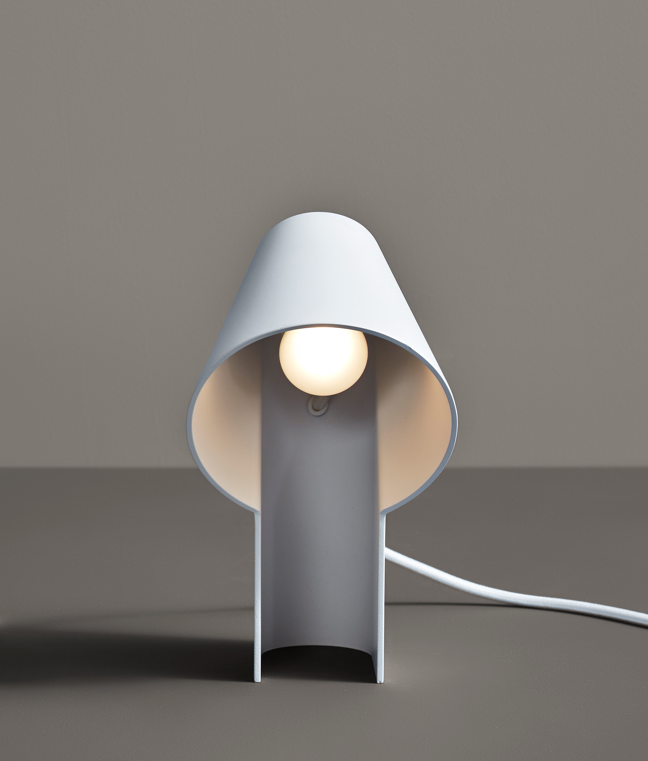 study table lamp white by woud at adorn.house