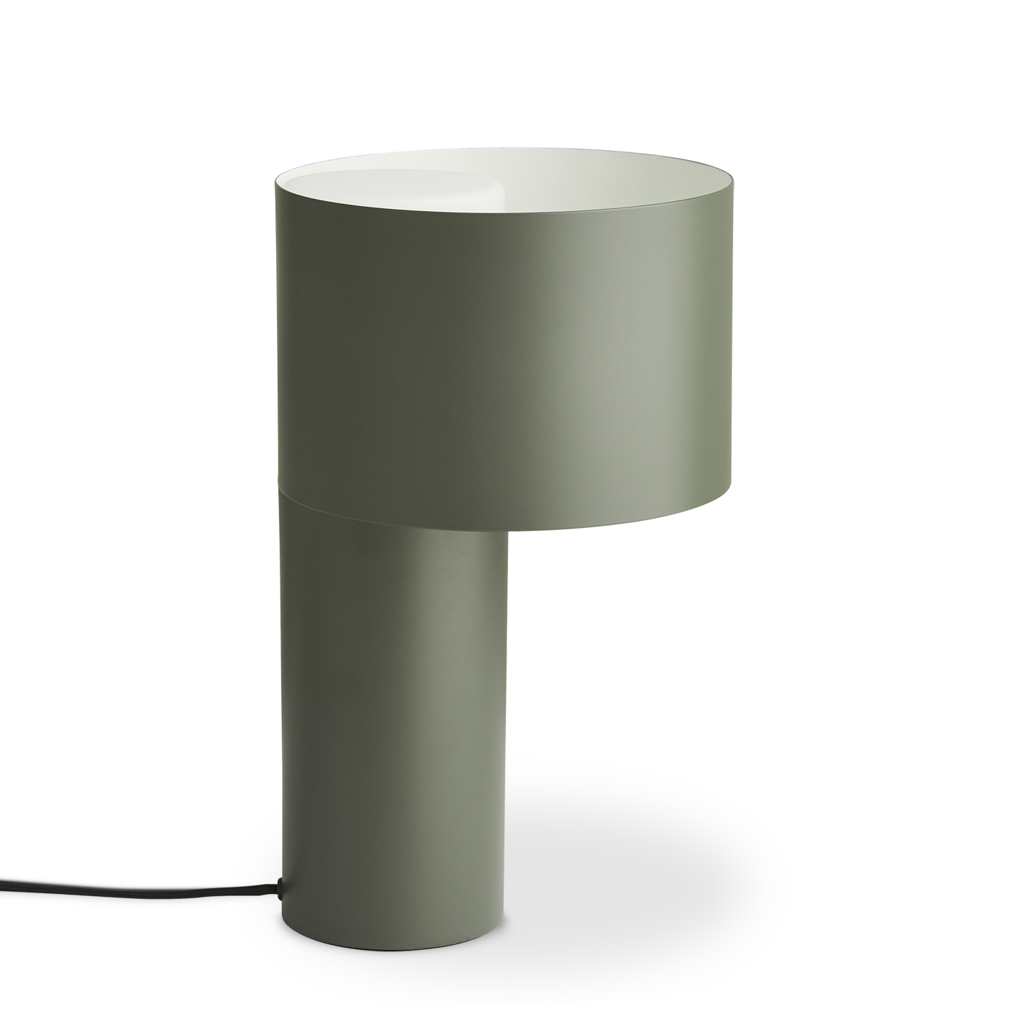 tangent table lamp forest green by woud at adorn.house