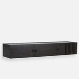 array wall-mounted sideboard (150 cm) - black by woud at adorn.house