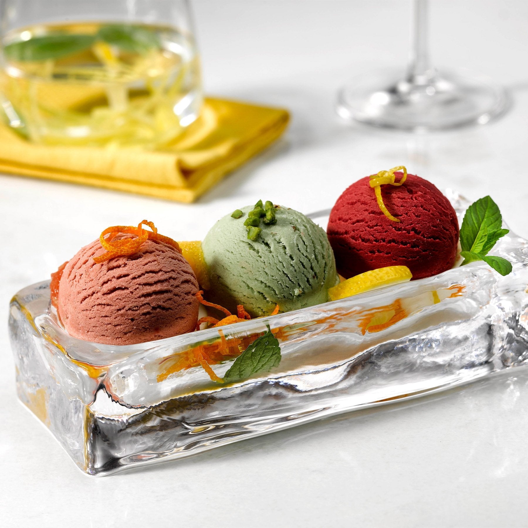 ice cube ice cream cup rectangular by nude at adorn.house