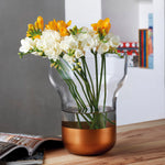 contour vase wide copper by nude at adorn.house