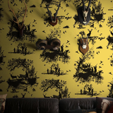 hunting toile wallpaper by timorous beasties on adorn.house