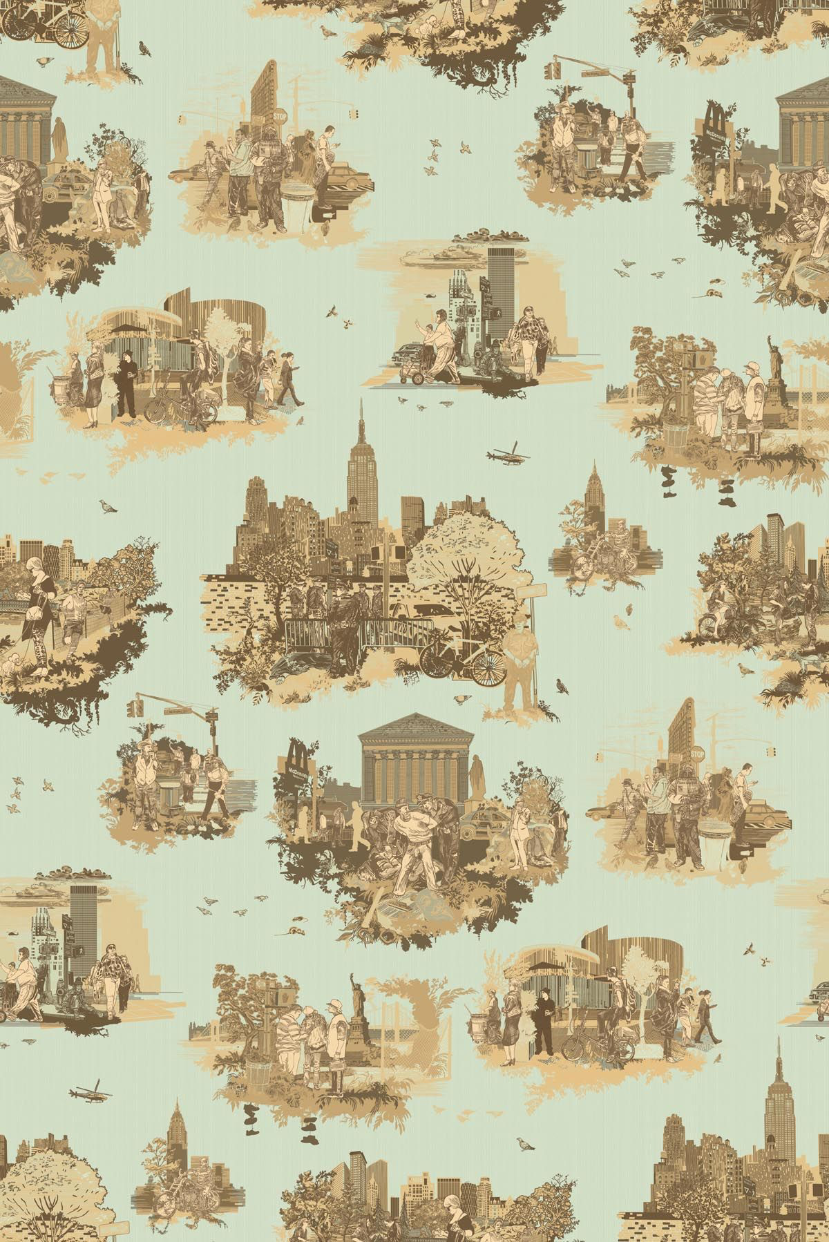 new york toile  wallpaper by timorous beasties on adorn.house