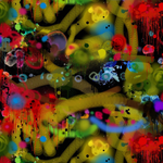 graffiti all over wallpaper by timorous beasties on adorn.house