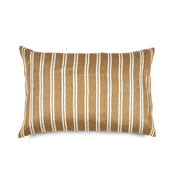 canal stripe pillow sham & case libeco Belgian linen on adorn.house