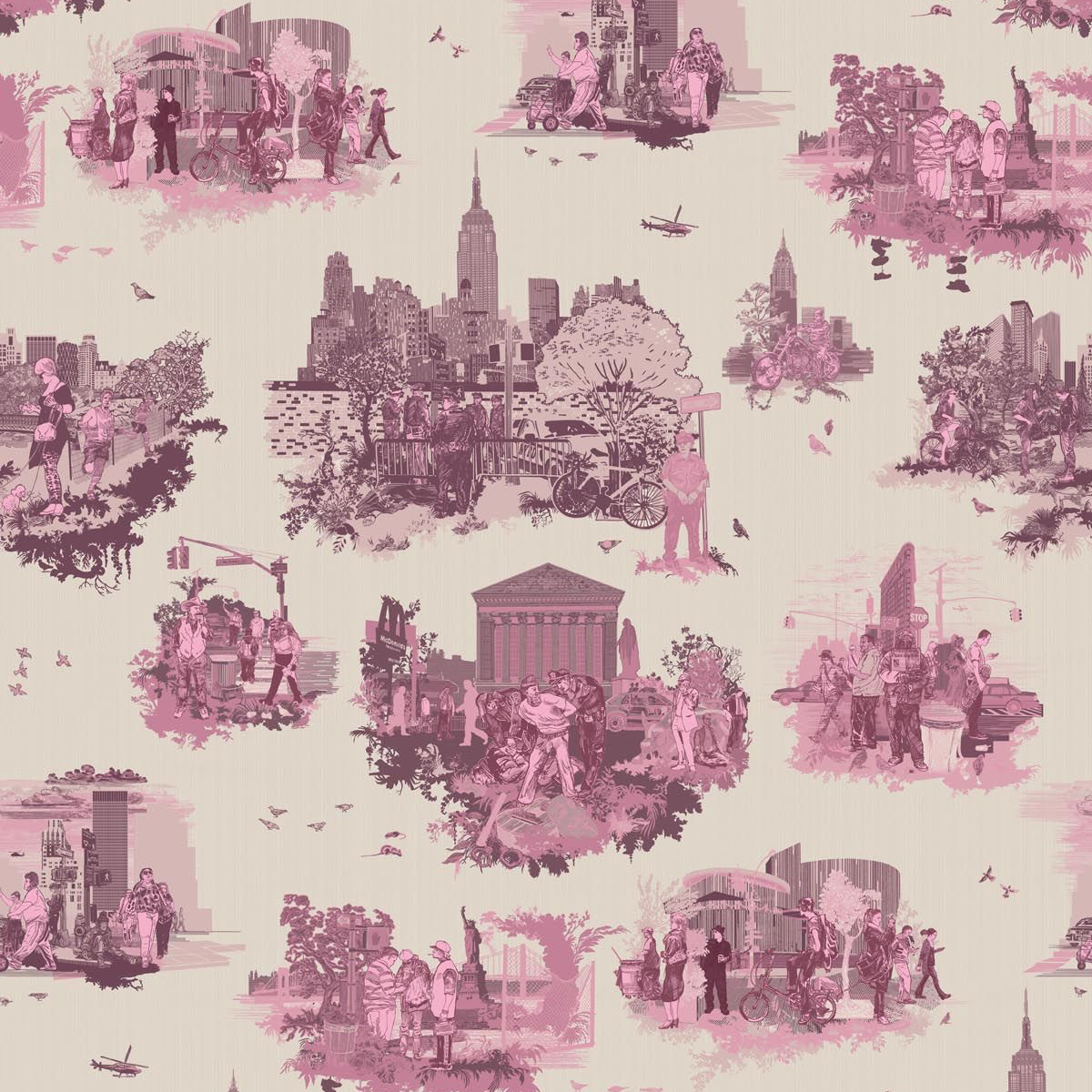 new york toile  wallpaper by timorous beasties on adorn.house