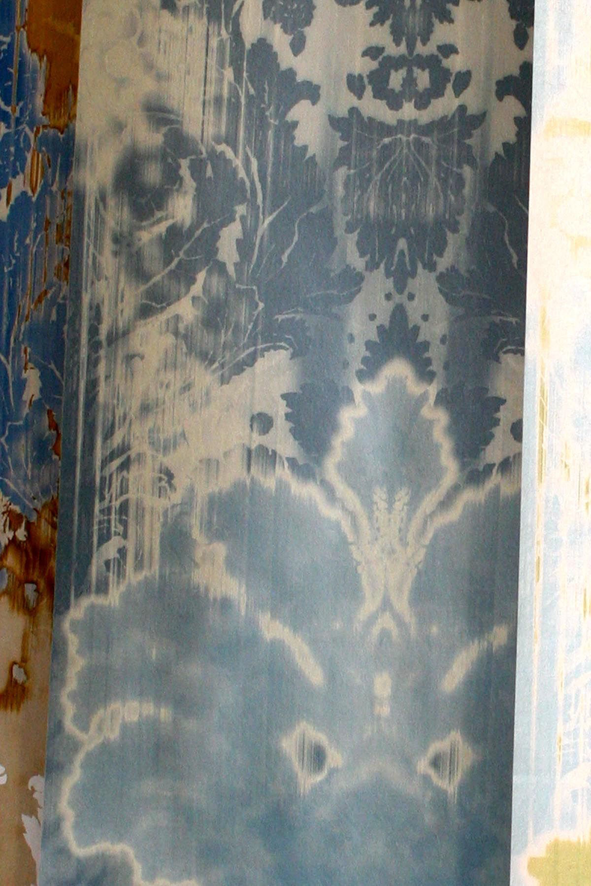 ikat damask wallpaper panel by timorous beasties on adorn.house