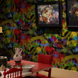 graffiti all over wallpaper by timorous beasties on adorn.house