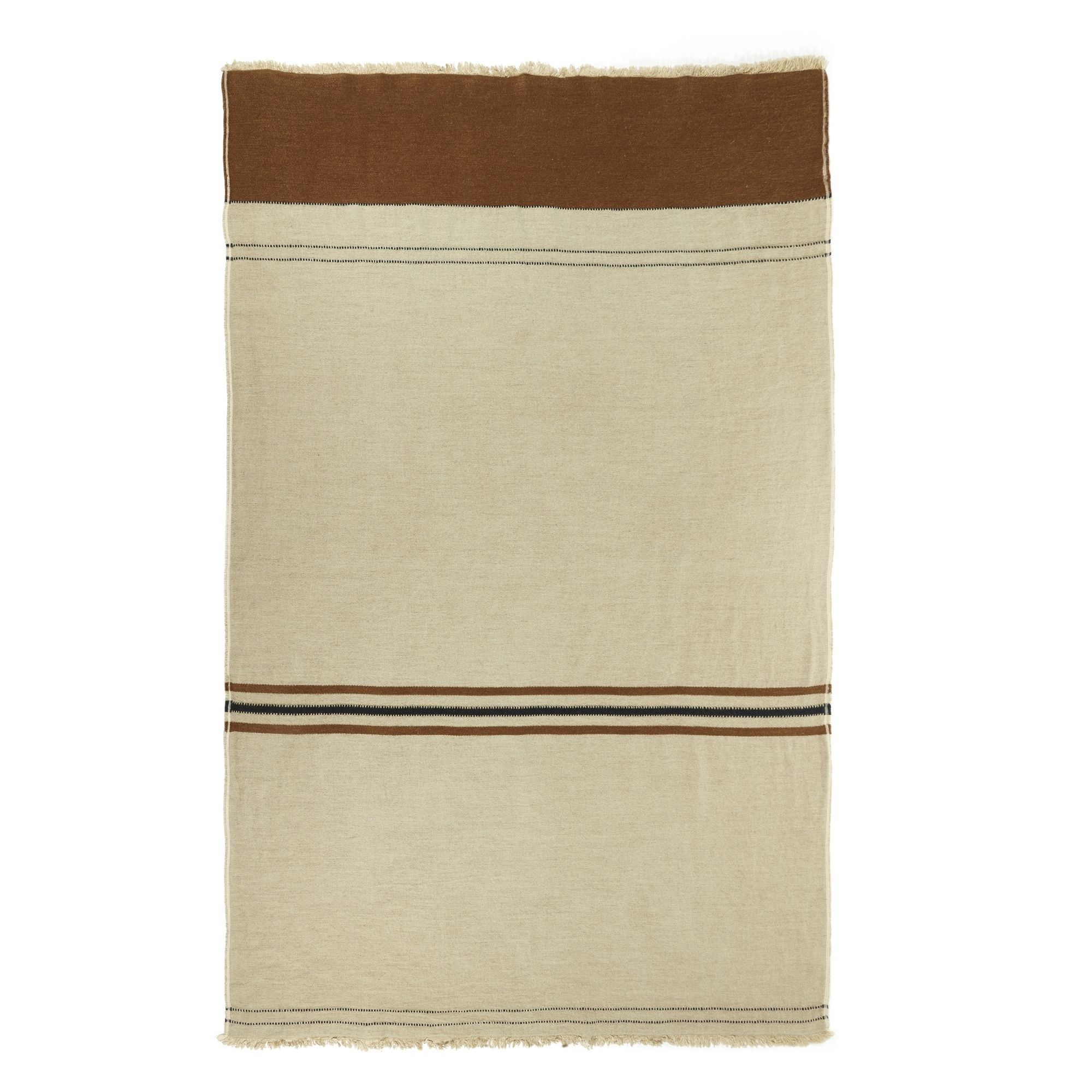 foundry throw blanket linen wool by libeco on adorn.house