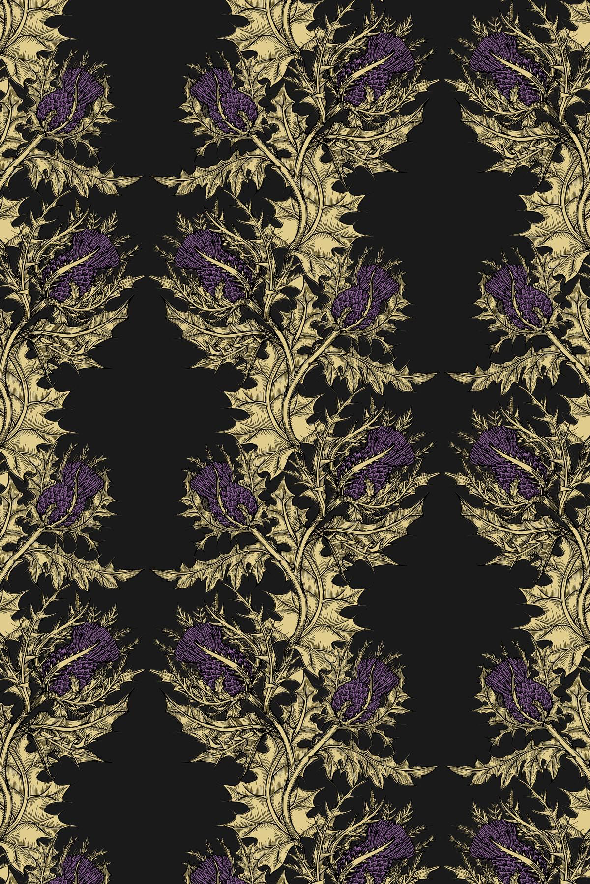 grand thistle wallpaper by timorous beasties on adorn.house