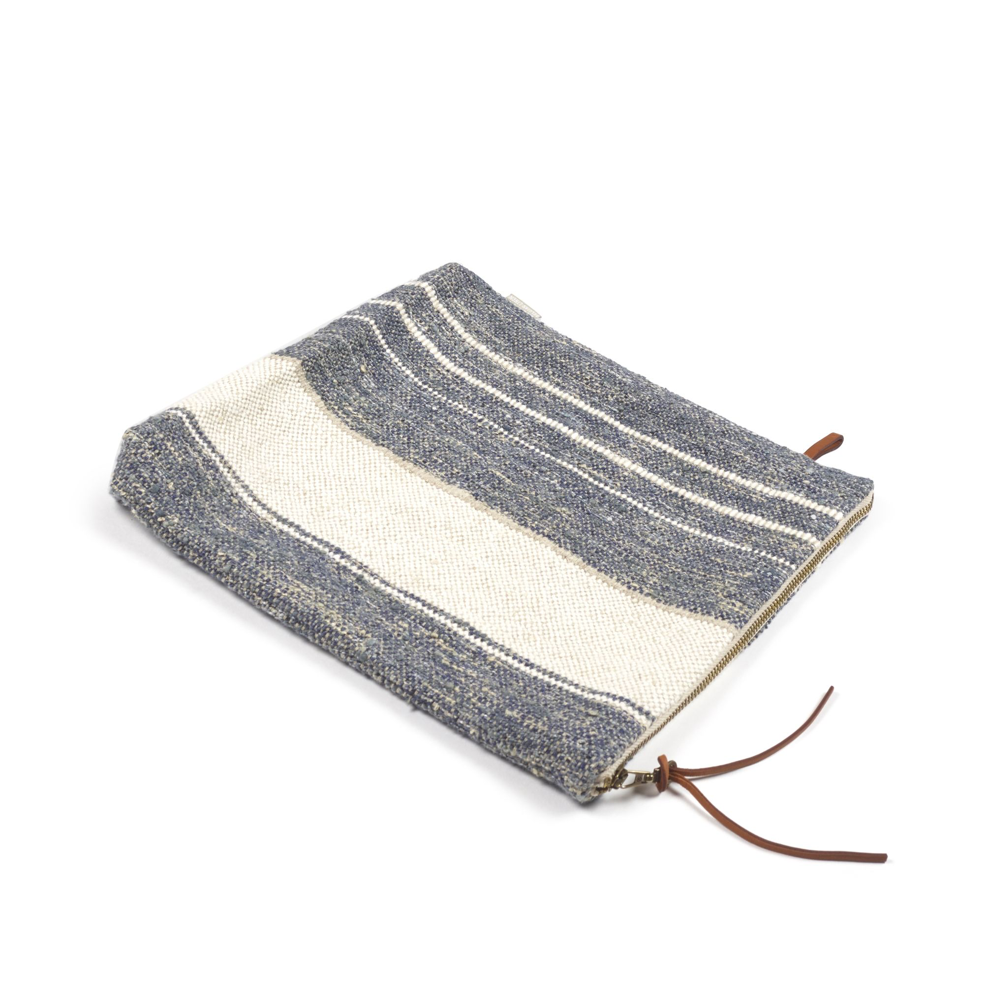 north sea stripe linen carryall pouch case purse by libeco on adorn.house