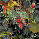 tropical clouded leopard superwide wallpaper by timorous beasties on adorn.house