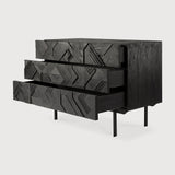 graphic 3 drawer dresser by ethnicraft at adorn.house