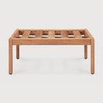 jack outdoor footstool teak frame only by ethnicraft at adorn.house